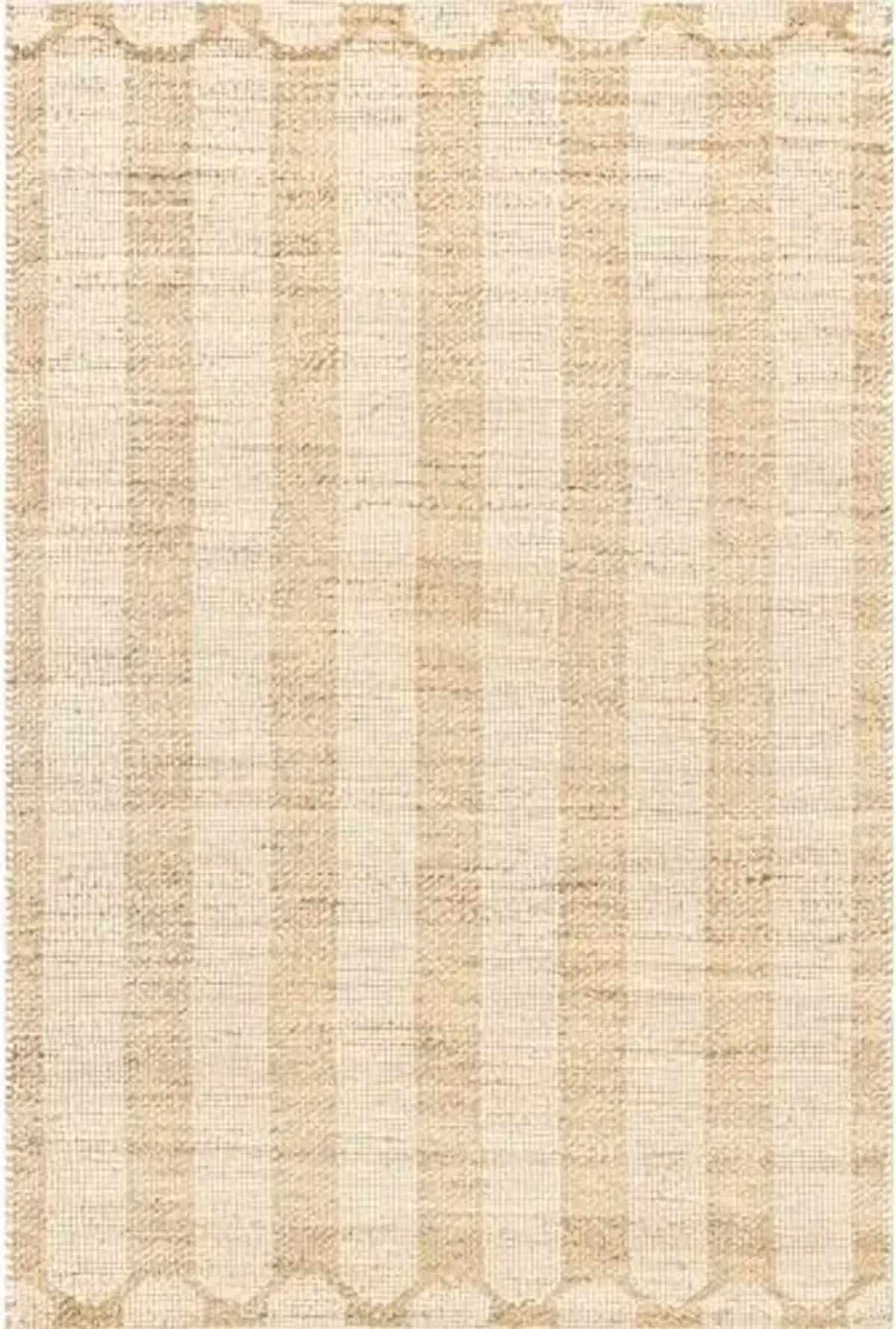 Rugs USA Hillcrest Jute and Wool Area Rug, 5x8, Natural