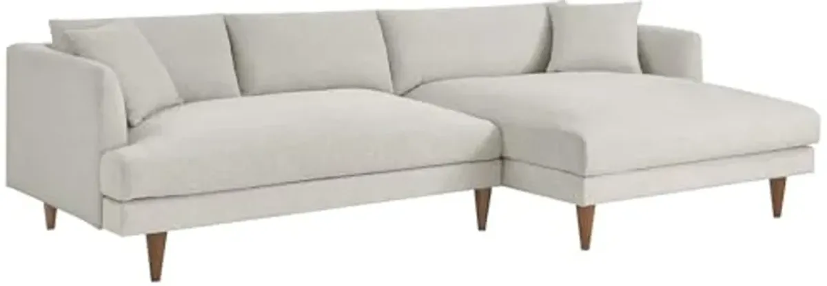 Modway Zoya Sofas, Heathered Weave Ivory