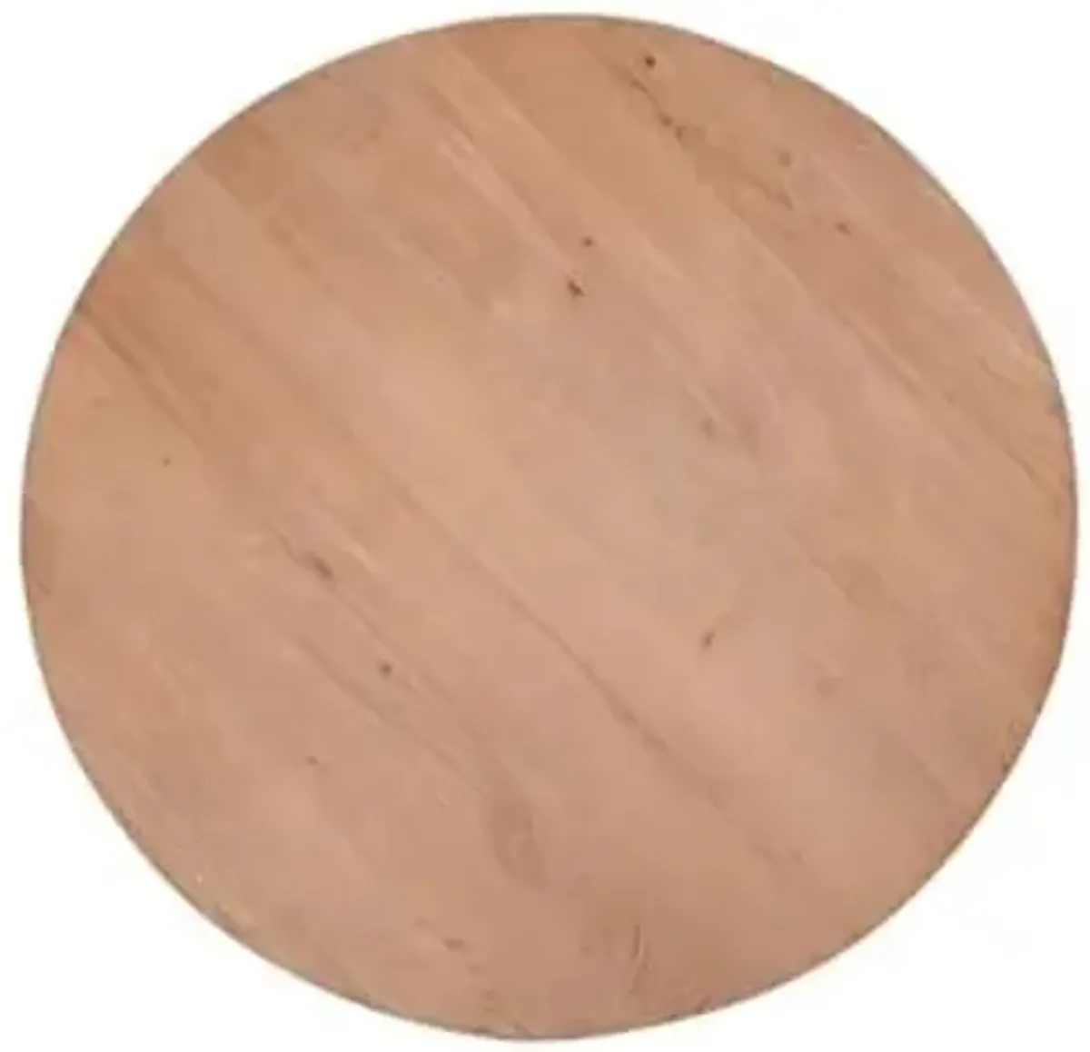 Bassett Mirror Bartlett Rustic Wood Dining Table 31", Brown, Round Dining Table, for Dining Room, 7521-701B-T