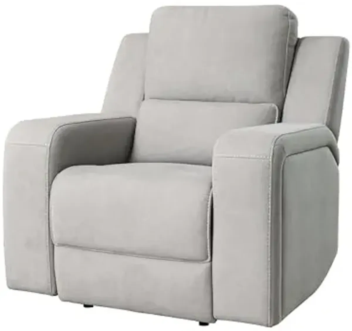 Abbyson Living Margaret Fabric Manual Recliner, Gray