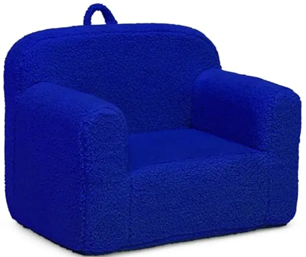 Delta Children Cozee Sherpa Chair, Royal Blue