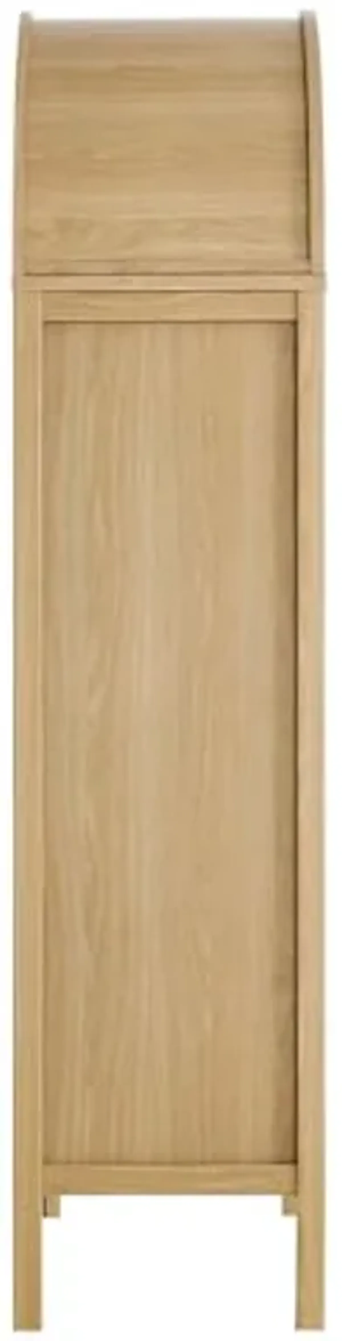 Modway EEI-6638-OAK Tessa Tall Arched Storage Display Cabinet, Oak