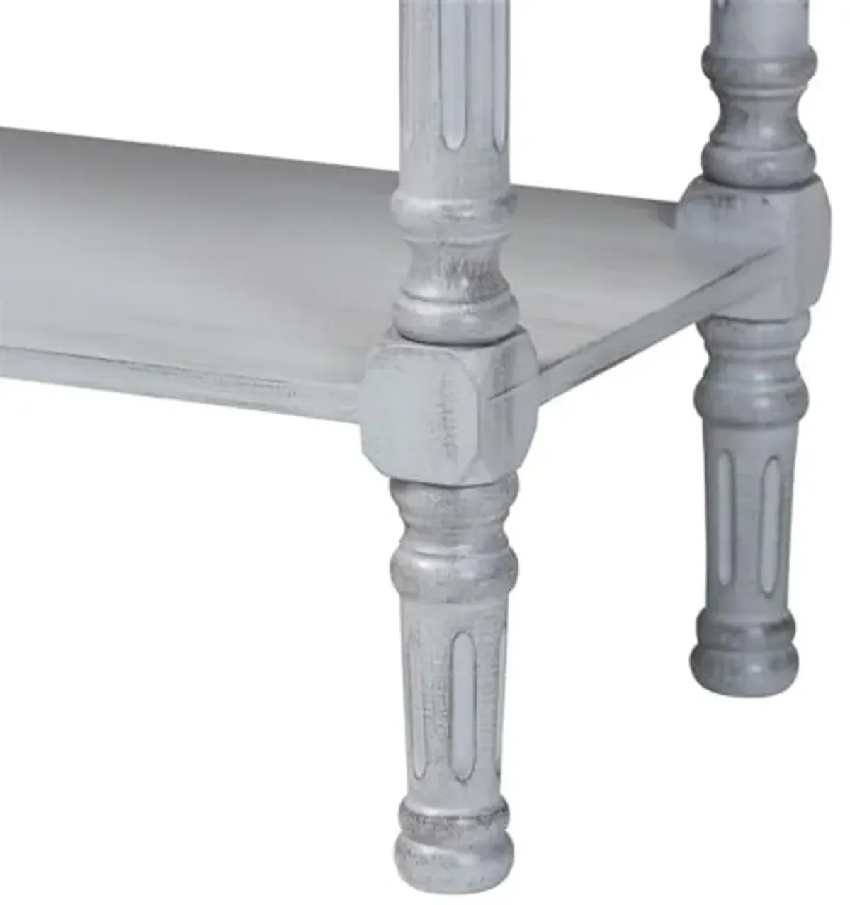 Baxton Studio Gellert Classic and Traditional Grey Finished Wood 2-Drawer Console Table