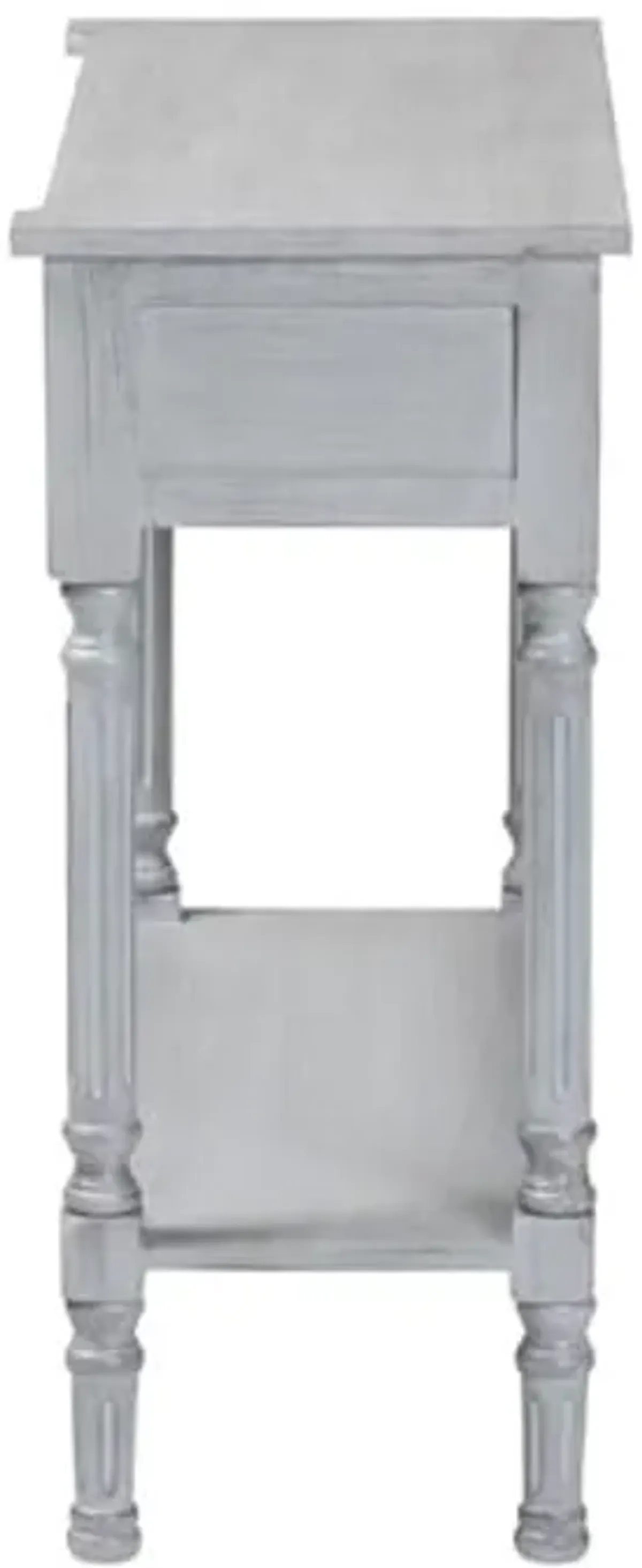 Baxton Studio Gellert Classic and Traditional Grey Finished Wood 2-Drawer Console Table