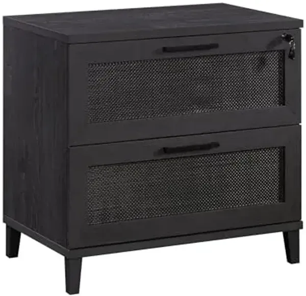 Sauder Tiffin Line Lateral File, Raven Oak Finish