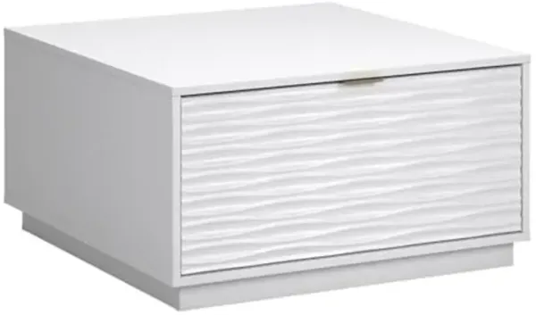 Sauder Morgan Main Engineered Wood Coffee Table in White Finish