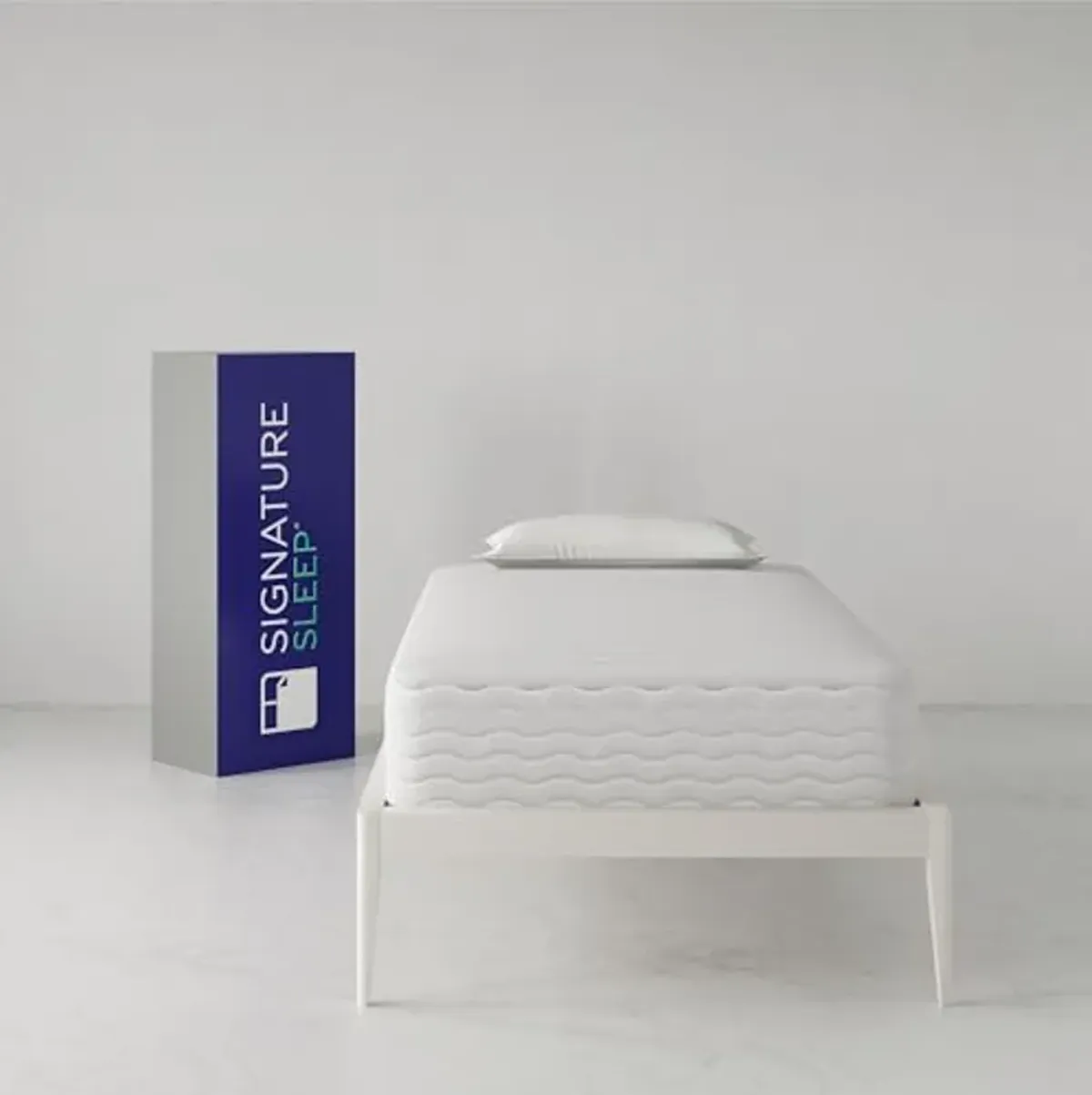 Signature Sleep Contour Plus 10-Inch Reversible Pocket Spring Mattress, Twin