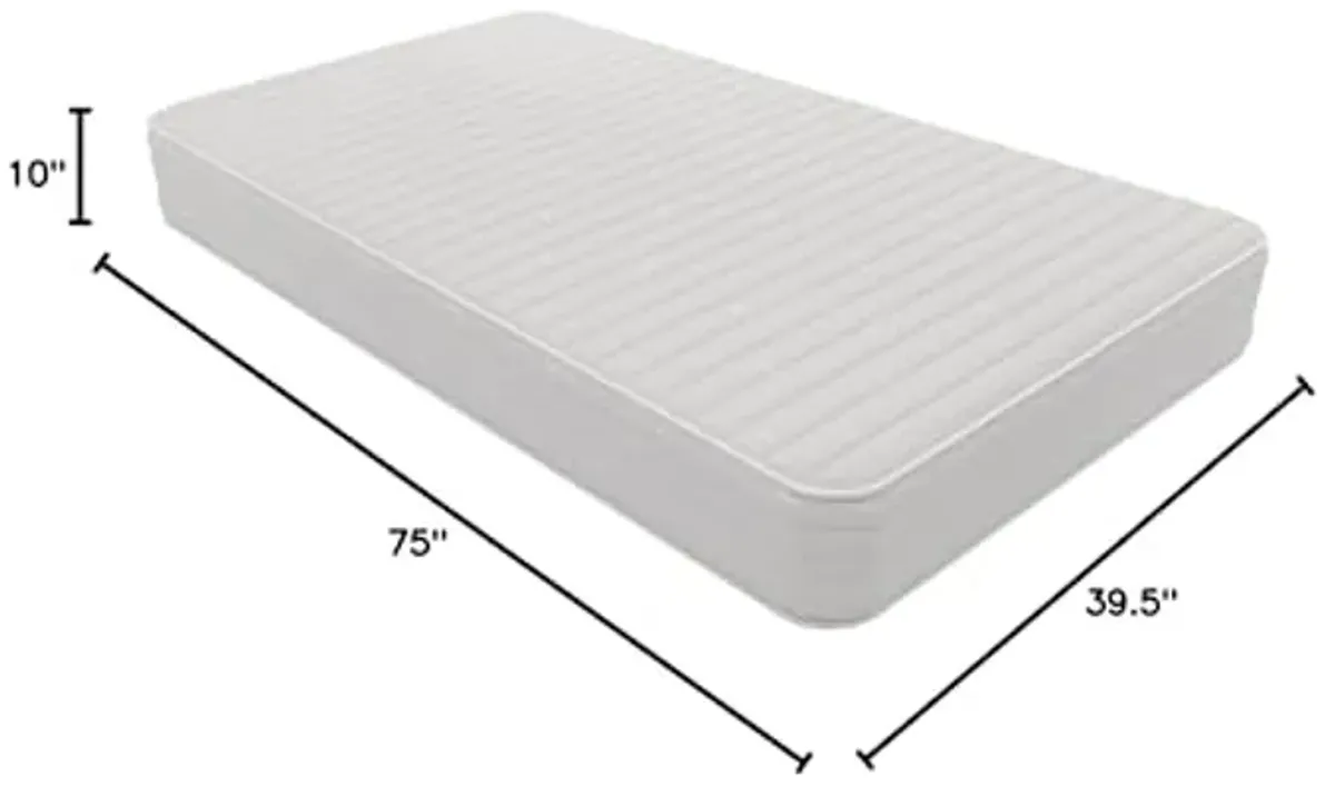 Signature Sleep Contour Plus 10-Inch Reversible Pocket Spring Mattress, Twin