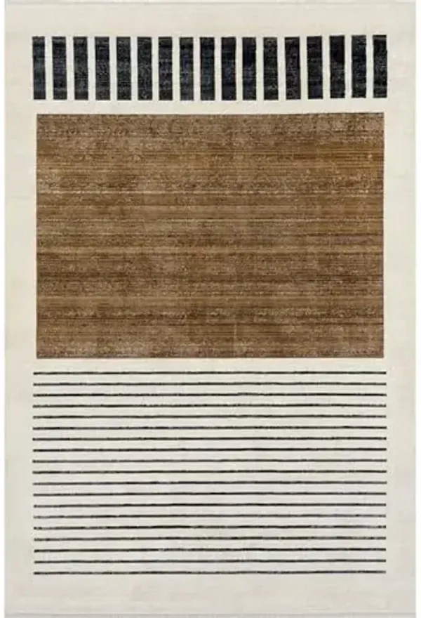 Nuloom Fringed Performance Keeva Beige/Ivory, 12' x 15'9", Abstract, Soft and Cozy, High Traffic, Stain Resistant, Easy Clean, Durable Area Rug for Bedroom, Living Room, Dining, Den, Foyer, Entryway