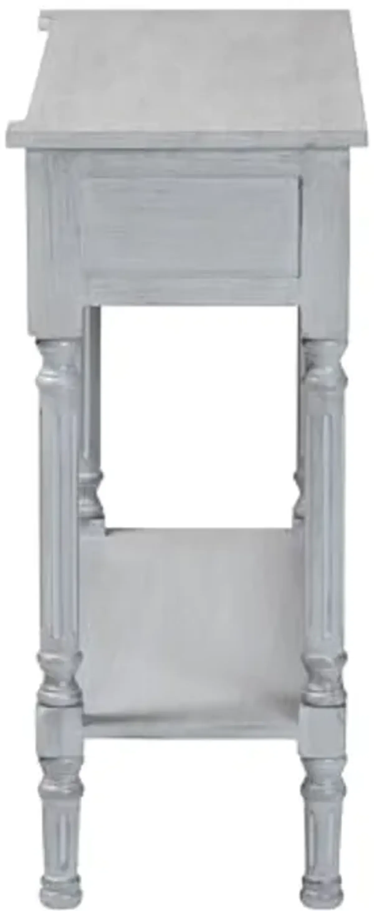 Baxton Studio Gellert Console Table, 2-Drawer, Grey/Mirror