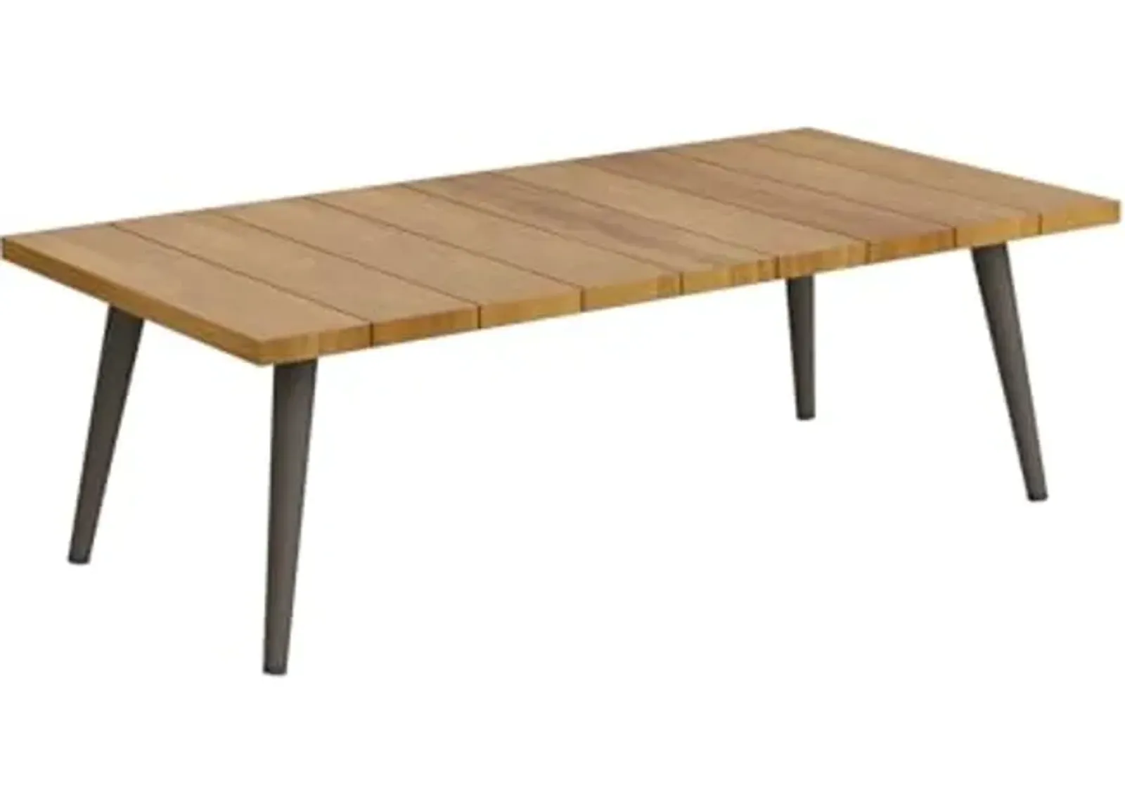 Modway Meadow Outdoor Patio Teak Wood, Coffee Table, Natural Taupe