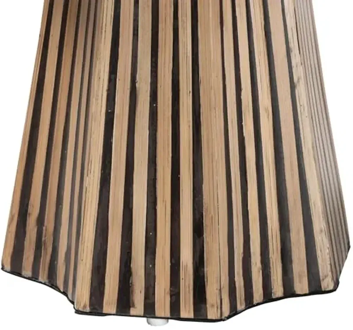 Baxton Studio Devika Modern Bohemian Brown Bamboo End Table