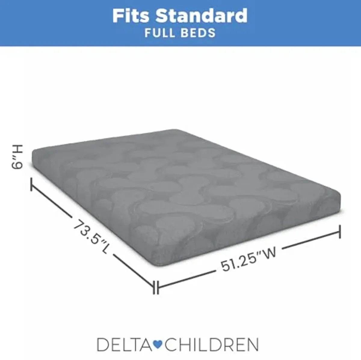 Delta Children Snooze 6 inch Memory Foam Mattress, Full