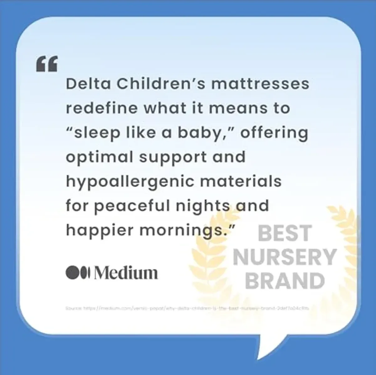 Delta Children Snooze 6 inch Memory Foam Mattress, Full