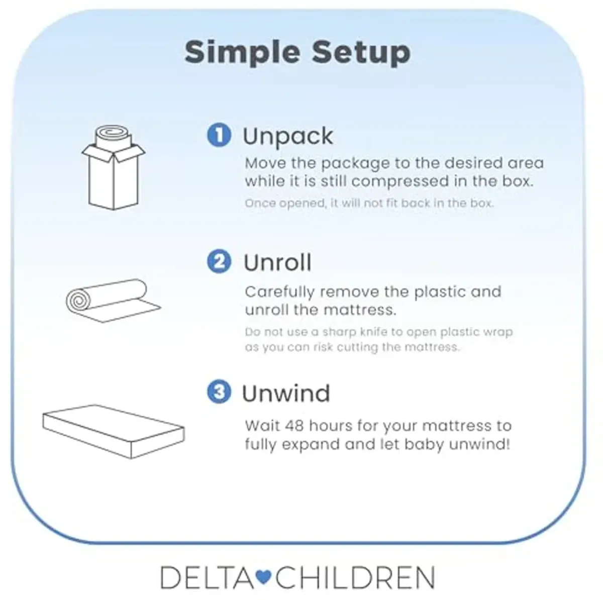 Delta Children Snooze 6 inch Memory Foam Mattress, Full