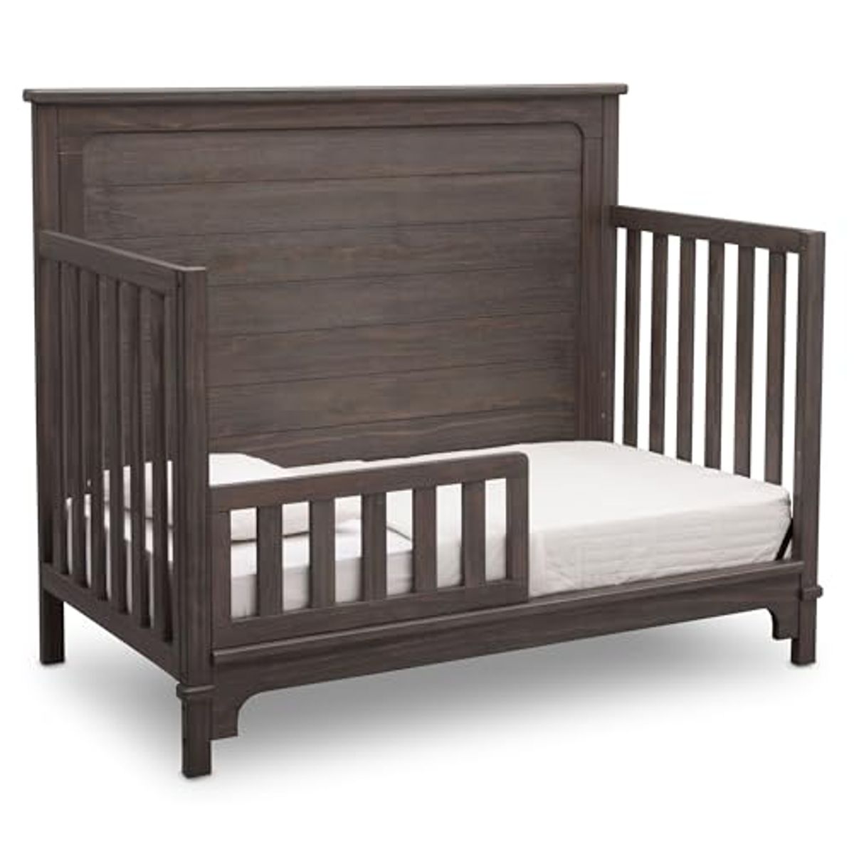 Delta Children Simmons Kids Slumbertime Monterey 4-in-1 Convertible Crib, Rustic Grey