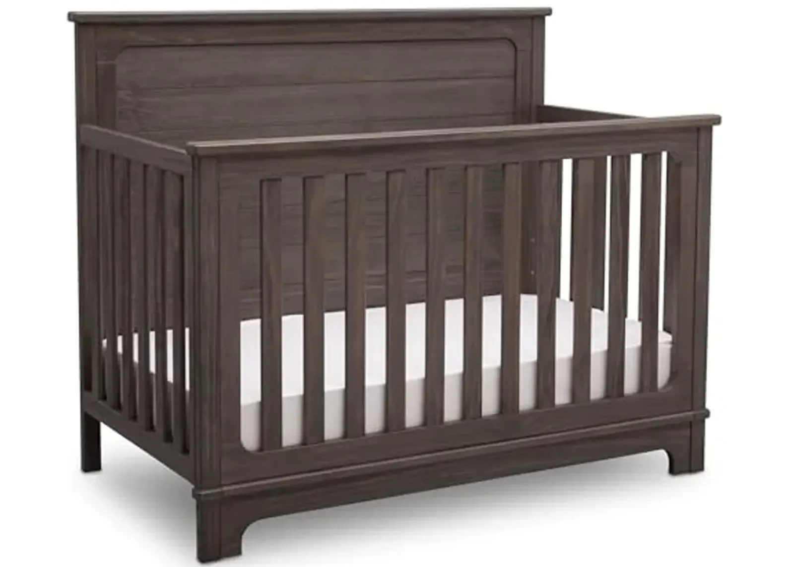 Delta Children Simmons Kids Slumbertime Monterey 4-in-1 Convertible Crib, Rustic Grey