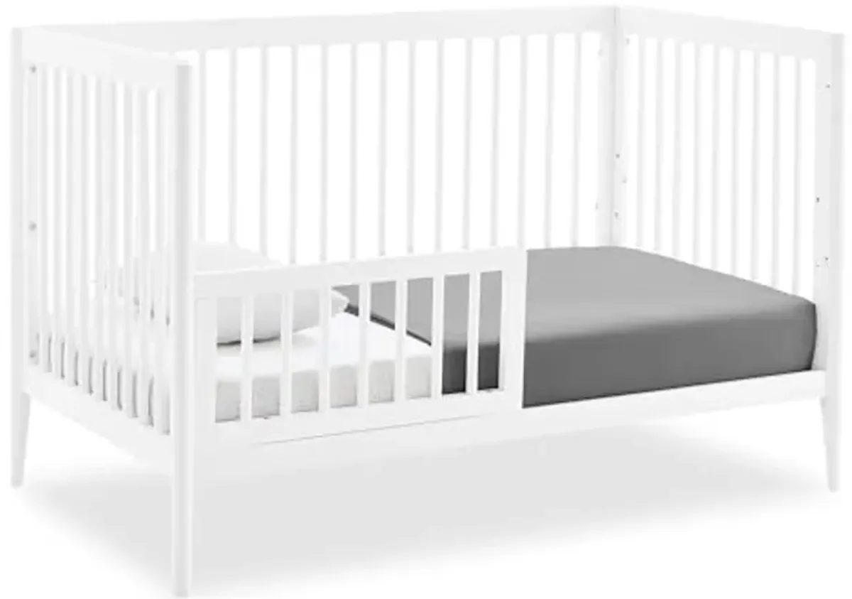 Delta Children Casey 4-in-1 Convertible Crib - Greenguard Gold Certified, Bianca White