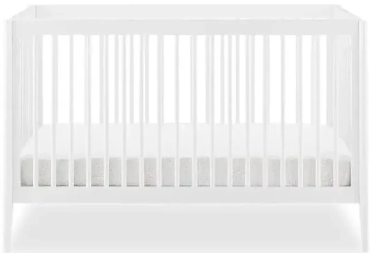 Delta Children Casey 4-in-1 Convertible Crib - Greenguard Gold Certified, Bianca White