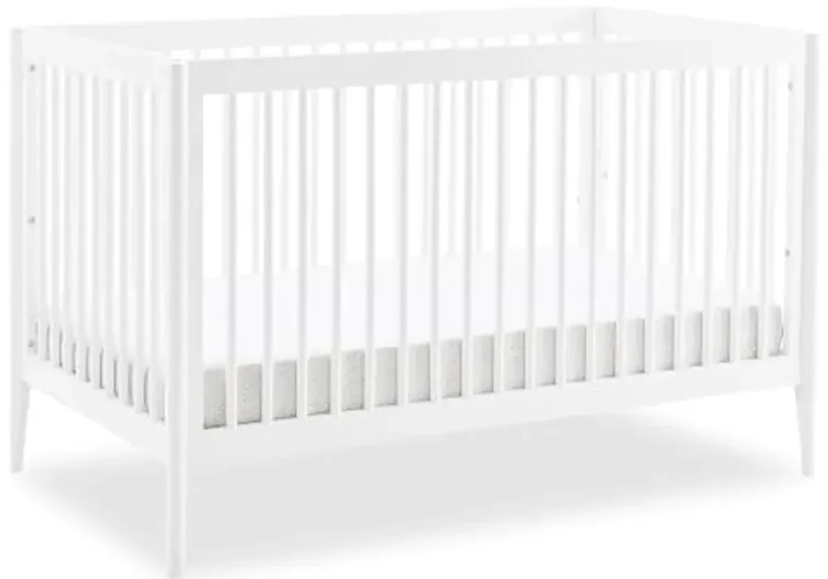 Delta Children Casey 4-in-1 Convertible Crib - Greenguard Gold Certified, Bianca White