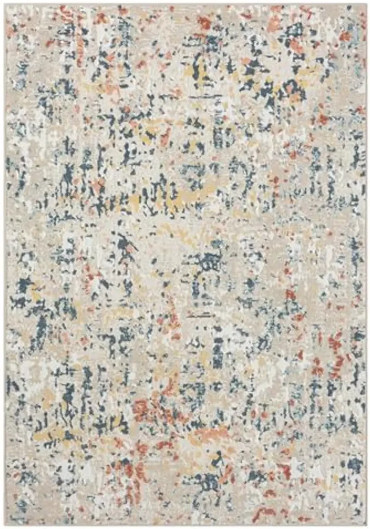 L. R. Resources, Inc. Alison May Gray/Multi Modern Contemporary Abstract Indoor Area Rug, 5'3" x 7'6"