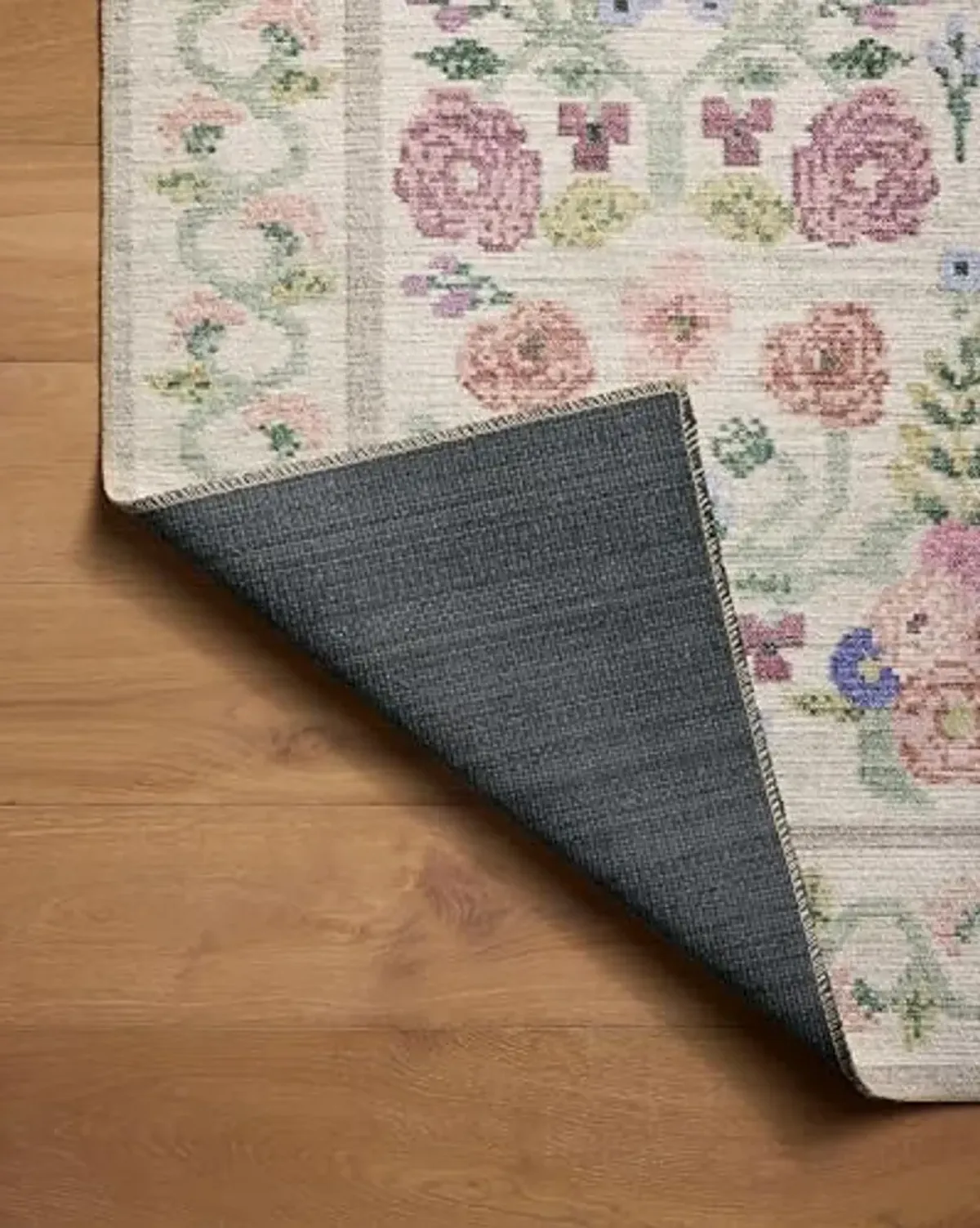 Loloi Rifle Paper Co. x Rosa Ivory 5'-0" x 7'-6" Area Rug