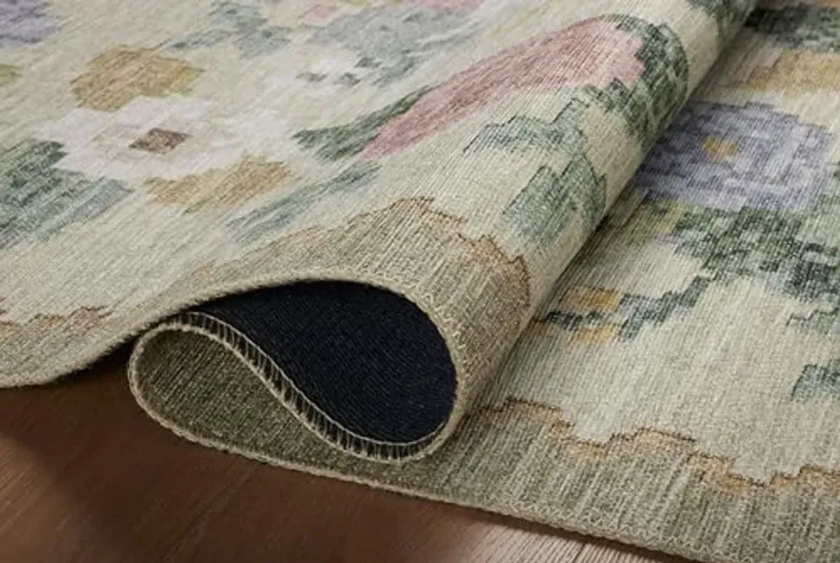 Loloi Rifle Paper Co. x Rosa Cream 2'-6" x 7'-6" Runner Rug