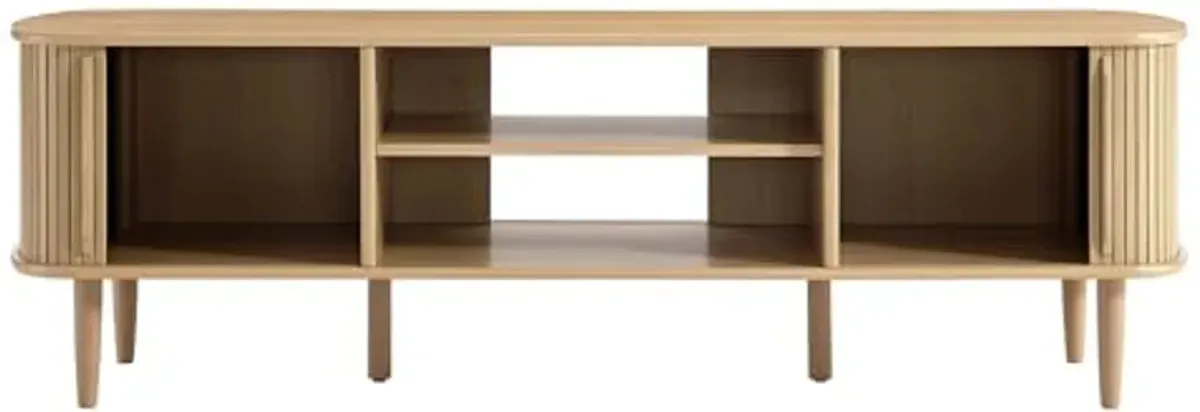 Modway EEI-6795-OAK Contour Wood, Oak, 63" TV Stand