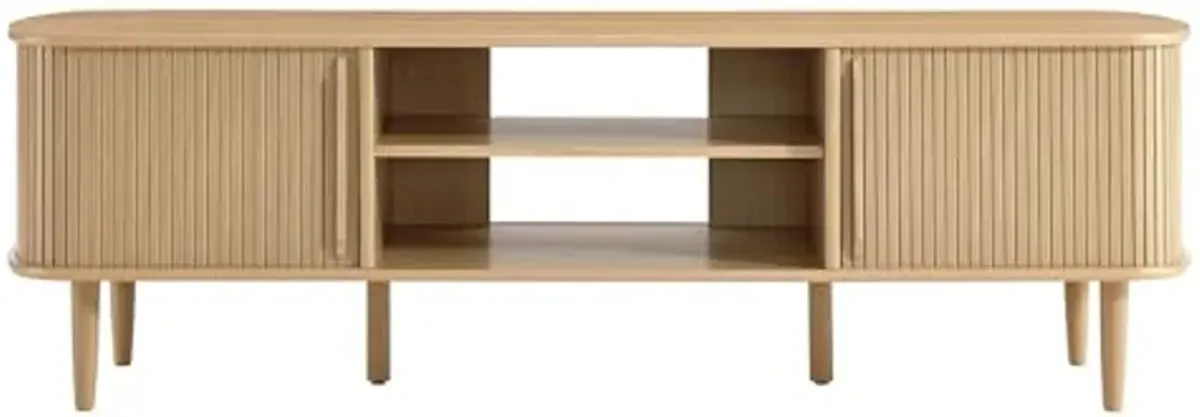 Modway EEI-6795-OAK Contour Wood, Oak, 63" TV Stand