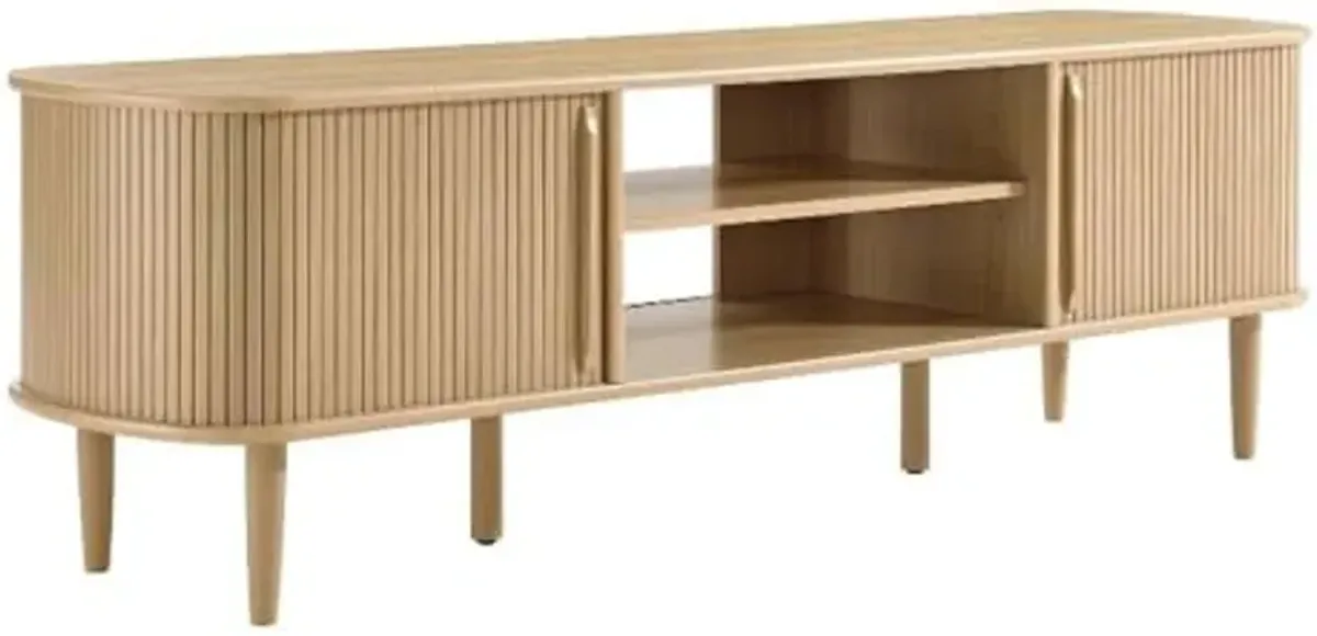 Modway EEI-6795-OAK Contour Wood, Oak, 63" TV Stand