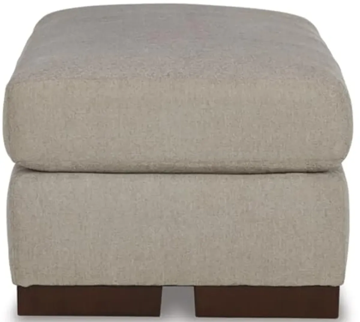 Signature Design by Ashley Maggie Contemporary Upholstered Ottoman, Light Brown