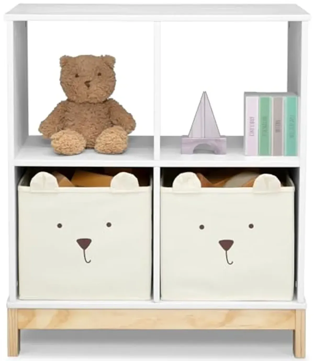 babyGap by Delta Children Brannan Bear Bookcase with Bins, White