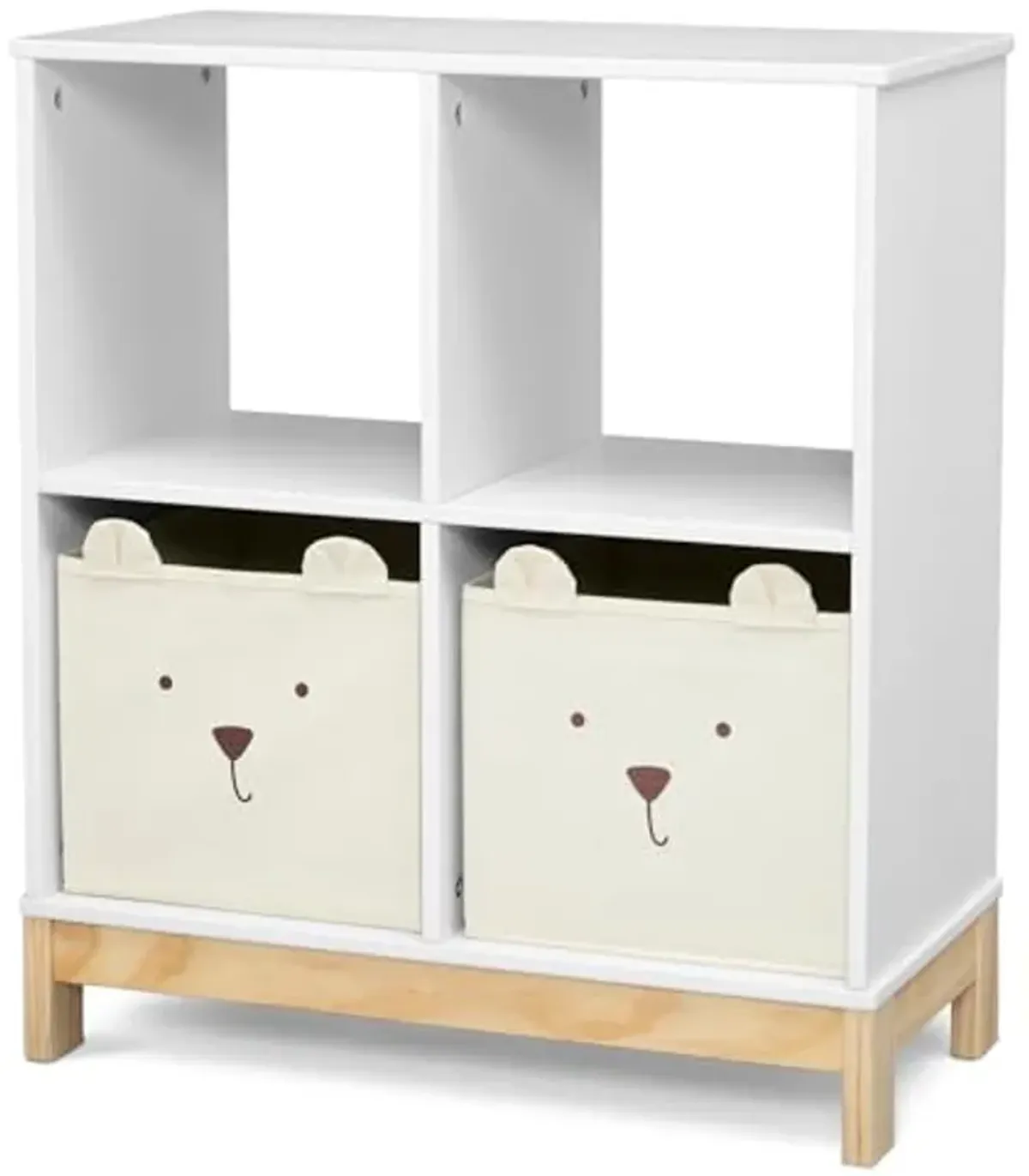 babyGap by Delta Children Brannan Bear Bookcase with Bins, White