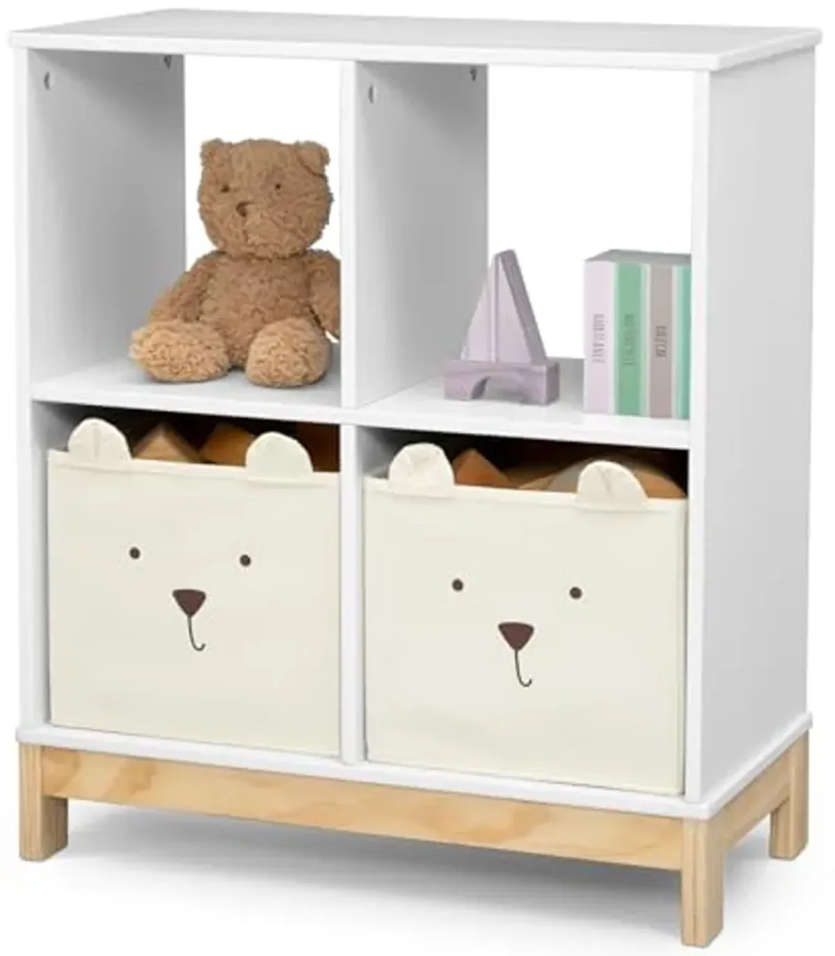 babyGap by Delta Children Brannan Bear Bookcase with Bins, White