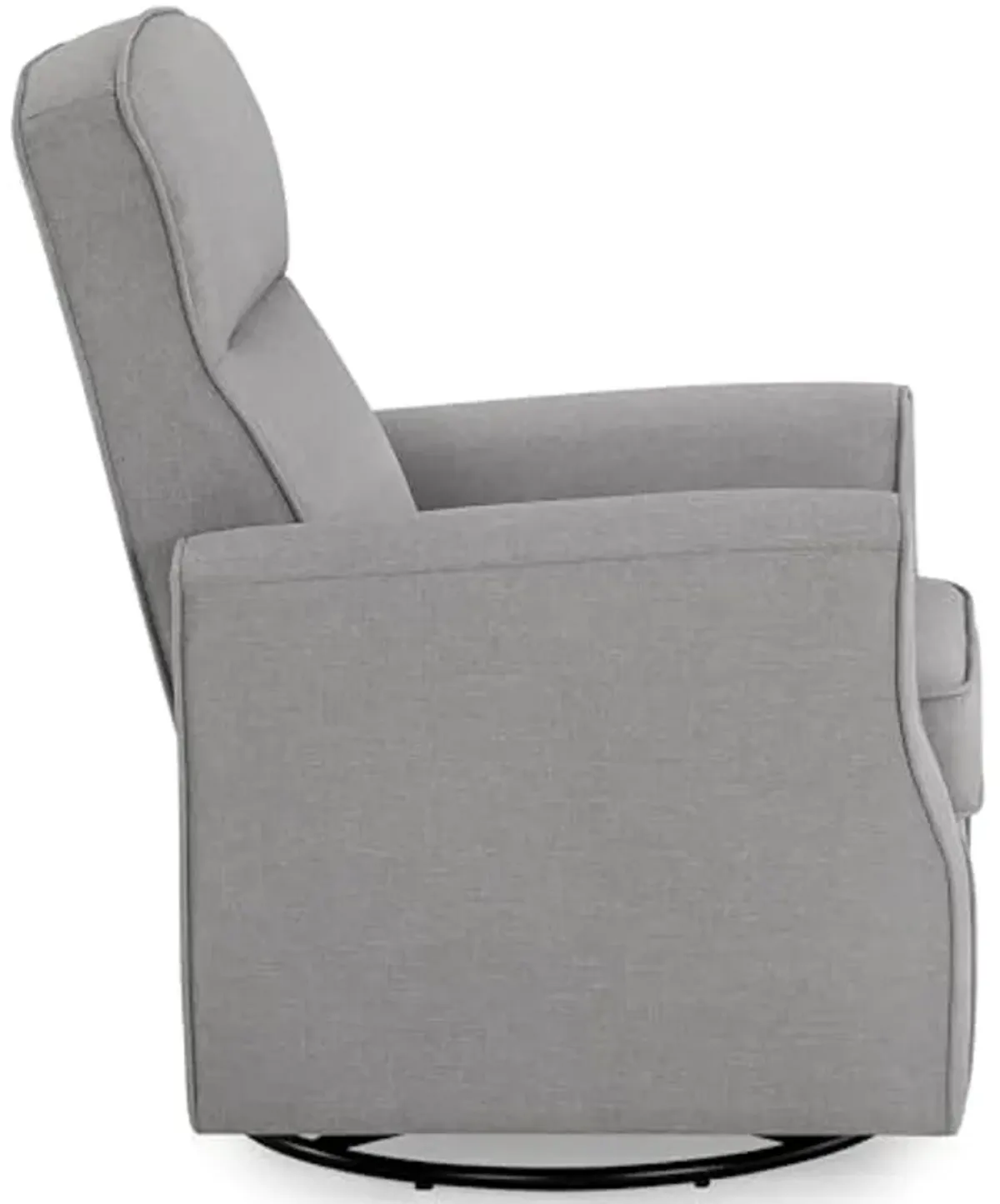 Delta Children Blair Slim Nursery Glider Swivel Rocker Chair, French Gray