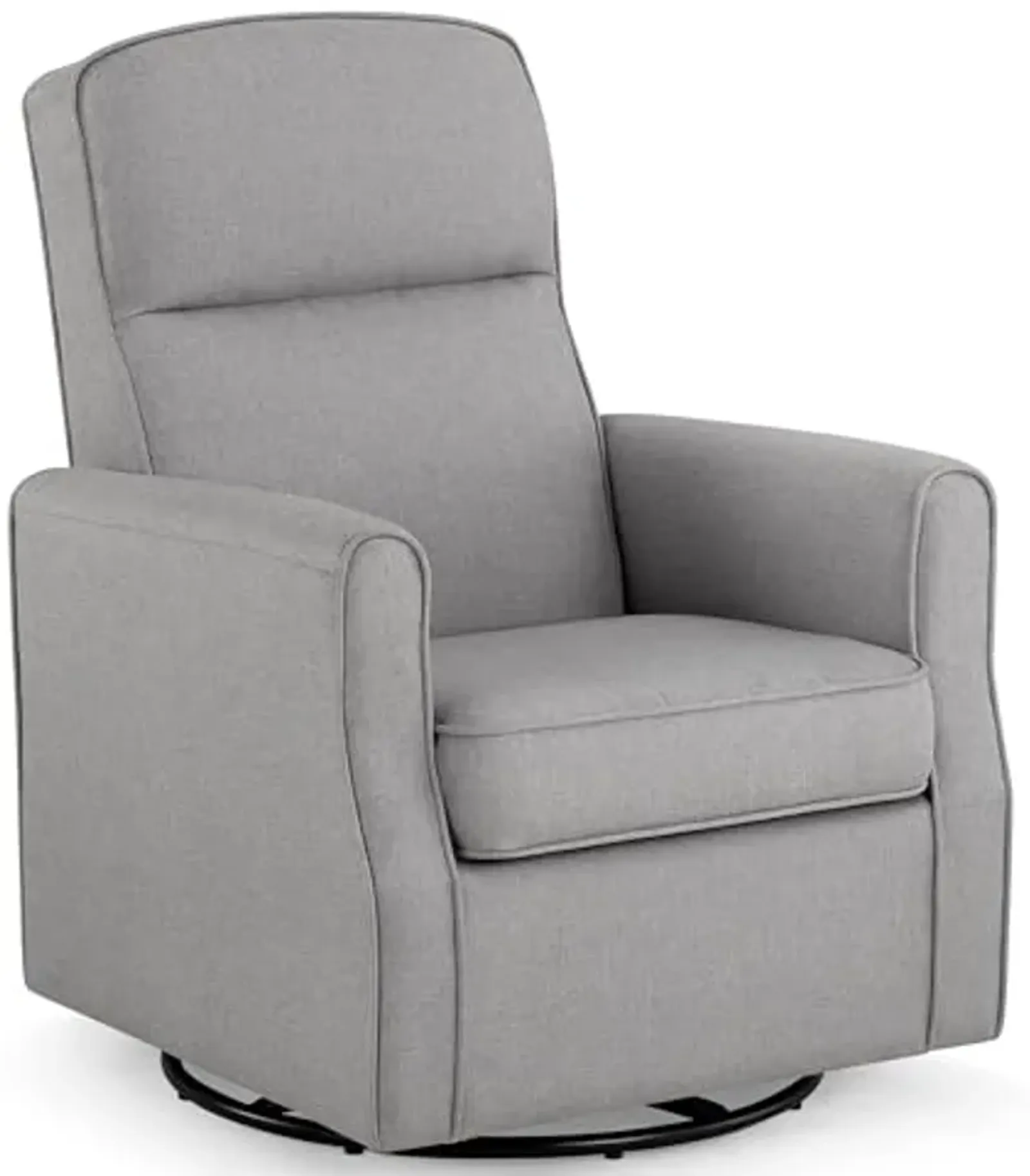 Delta Children Blair Slim Nursery Glider Swivel Rocker Chair, French Gray