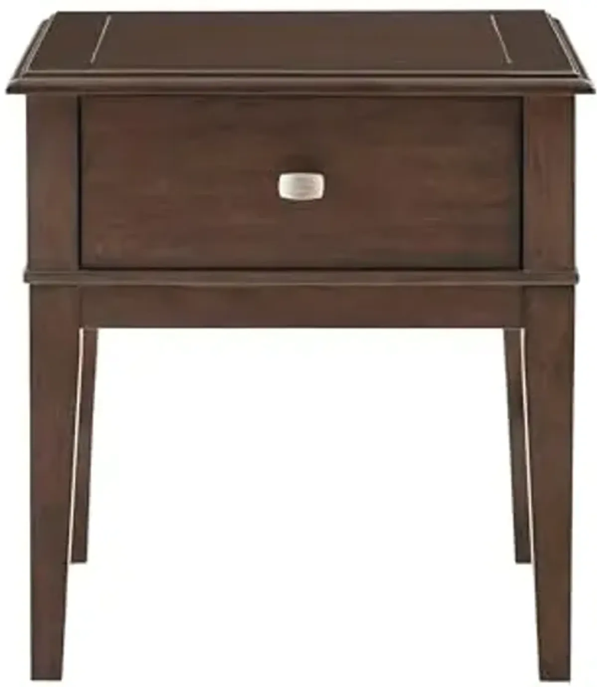 Lexicon Sprague 1-Drawer Wood End Table, Brown