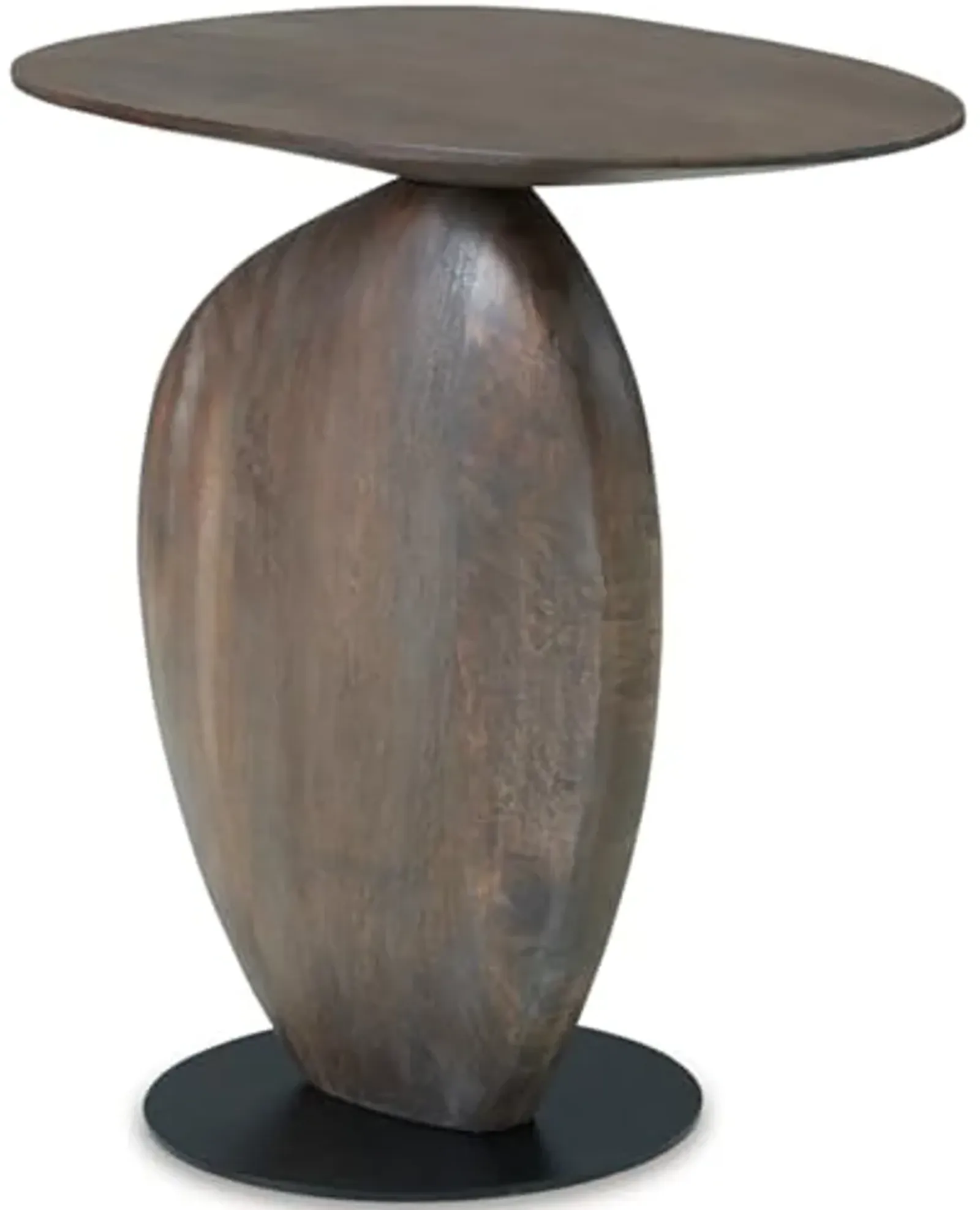 Signature Design by Ashley Cormmet Accent Table, 20" W x 13" D x 21" H, Dark Brown & Black