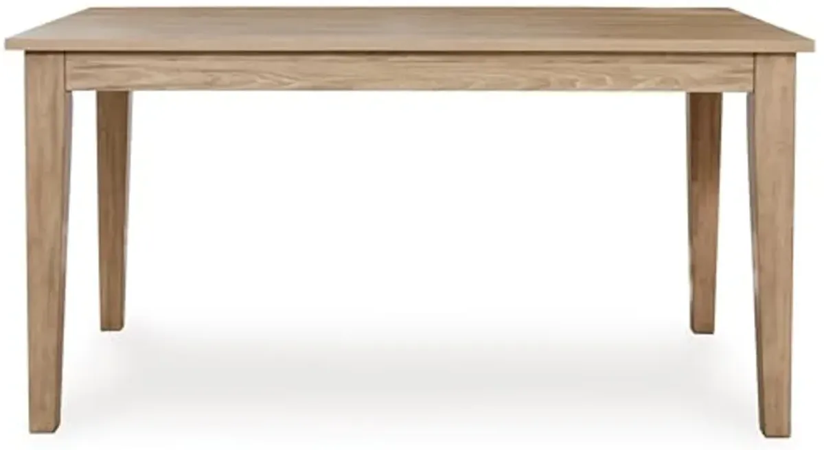 Signature Design by Ashley Gleanville Contemporary Dining Table, Light Brown