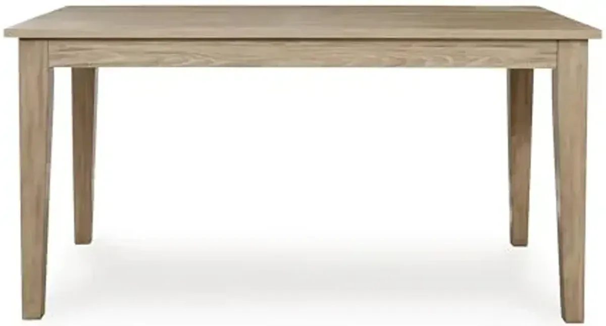 Signature Design by Ashley Gleanville Contemporary Dining Table, Light Brown