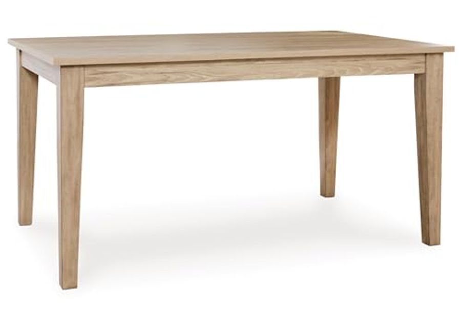 Signature Design by Ashley Gleanville Contemporary Dining Table, Light Brown