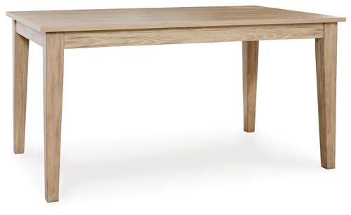 Signature Design by Ashley Gleanville Contemporary Dining Table, Light Brown