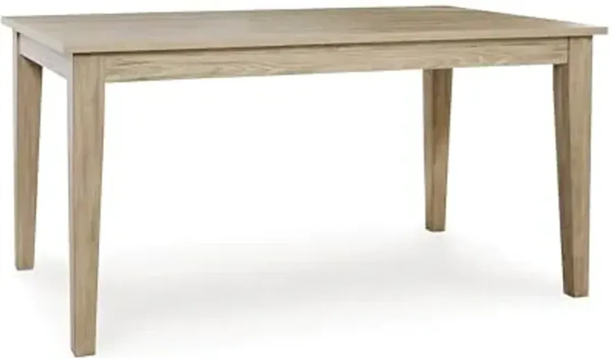 Signature Design by Ashley Gleanville Contemporary Dining Table, Light Brown