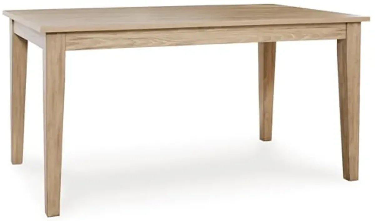 Signature Design by Ashley Gleanville Contemporary Dining Table, Light Brown