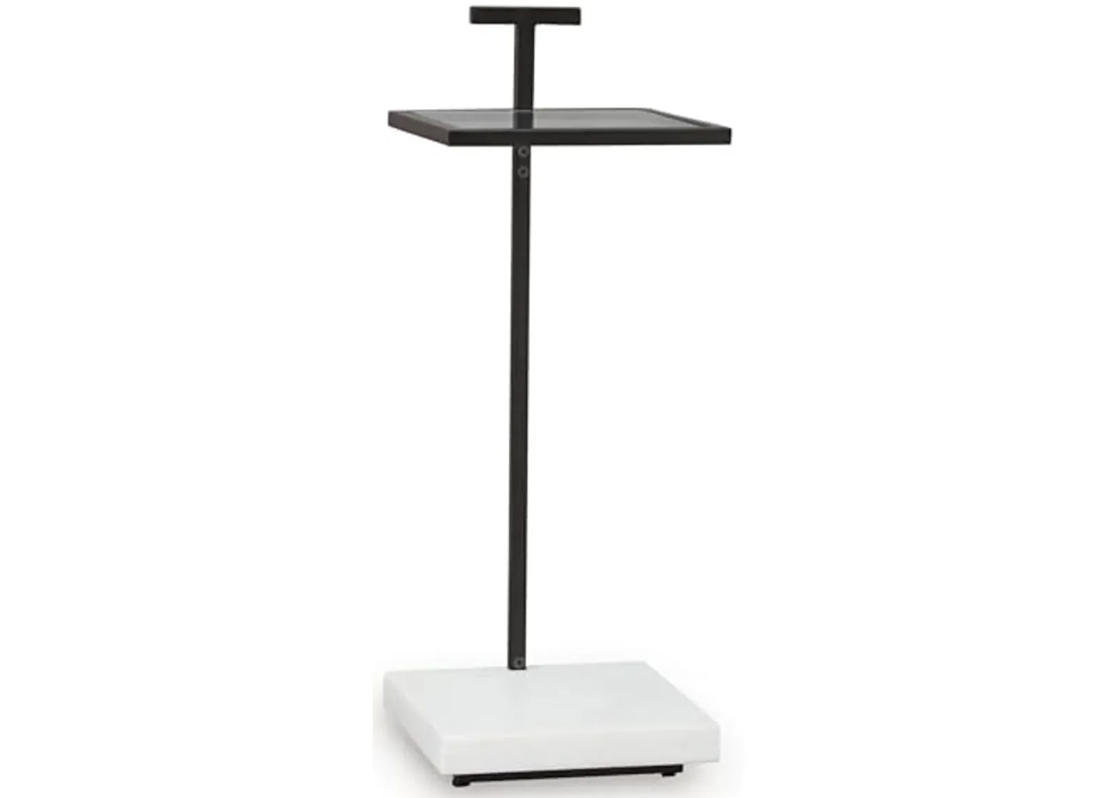 Signature Design by Ashley Mannill Accent Table, 10" W x 10" D x 27" H, Black & White