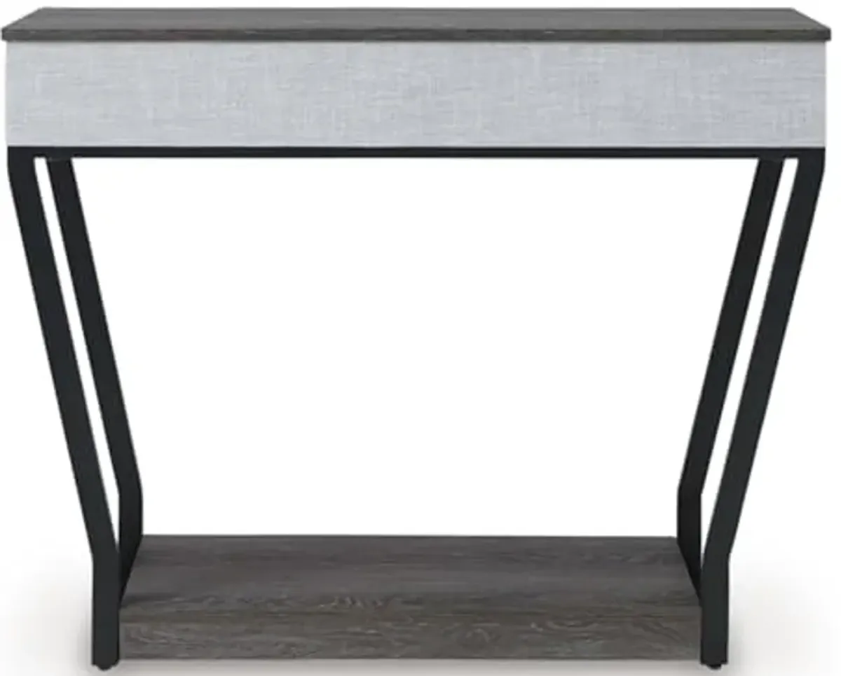 Signature Design by Ashley Sethlen Console Sofa Table, 36" W x 10" D x 30" H, Gray & Black