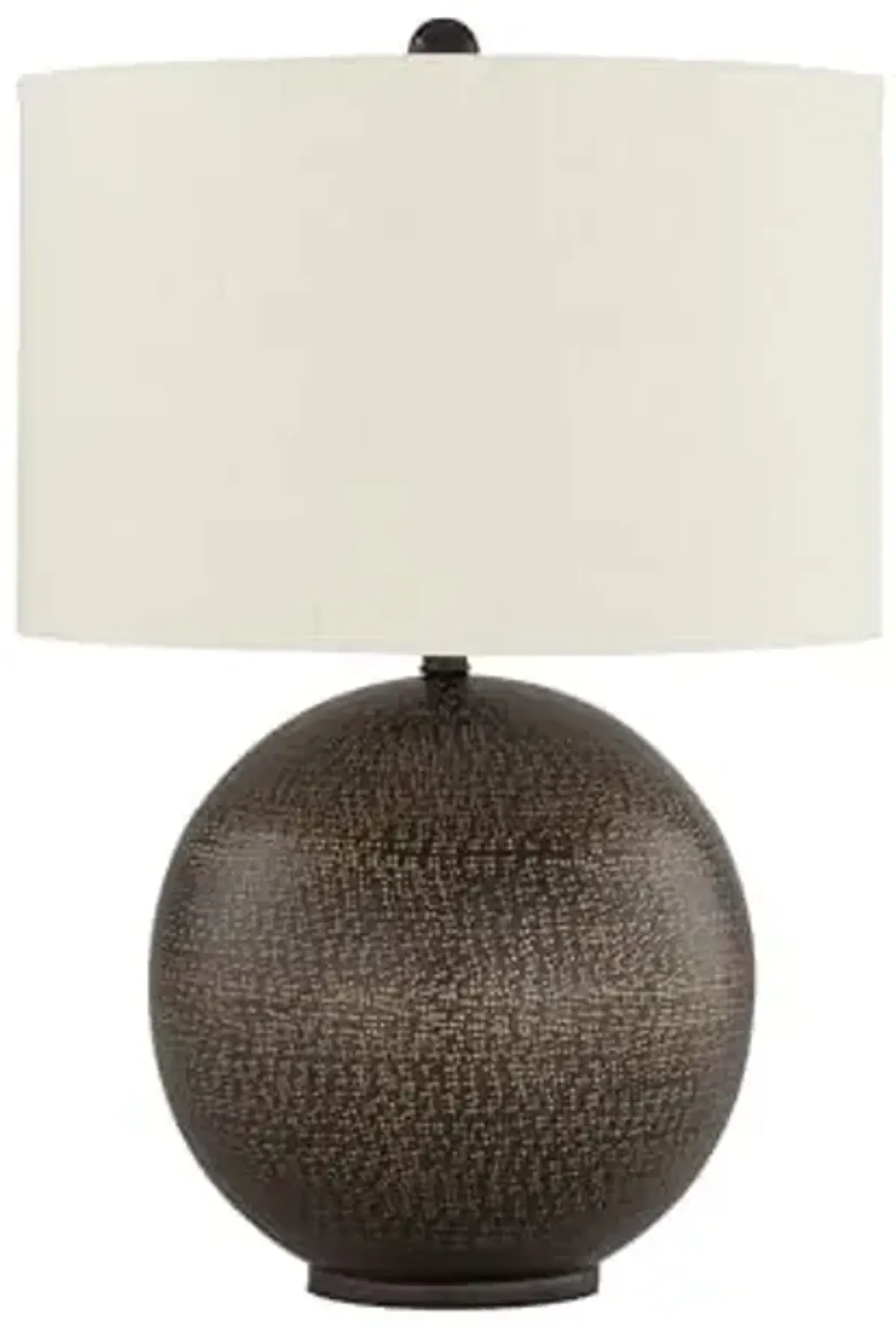 Signature Design by Ashley Hambell Industrial Metal Table Lamp with 3-Way Switch, Black & Metallic
