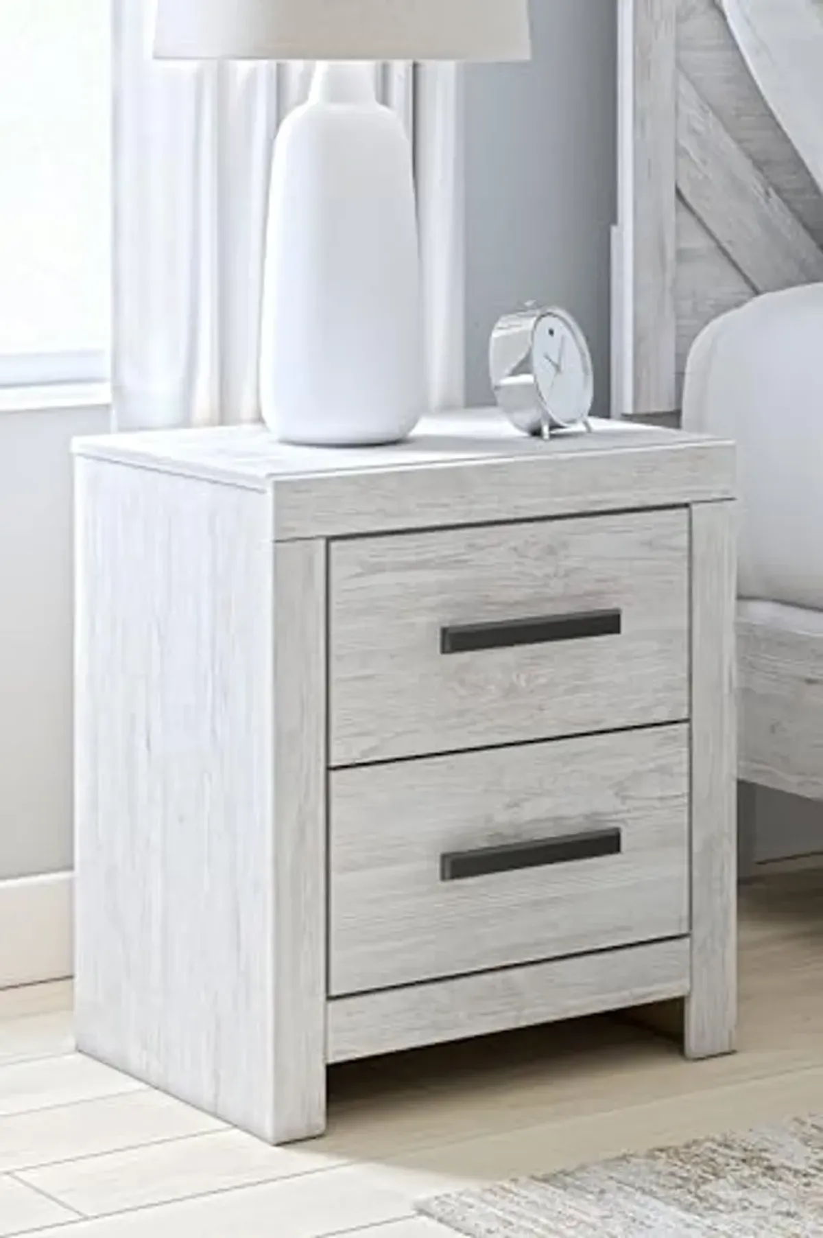 Signature Design by Ashley Cayboni Nightstand, 22" W x 16" D x 25" H, White