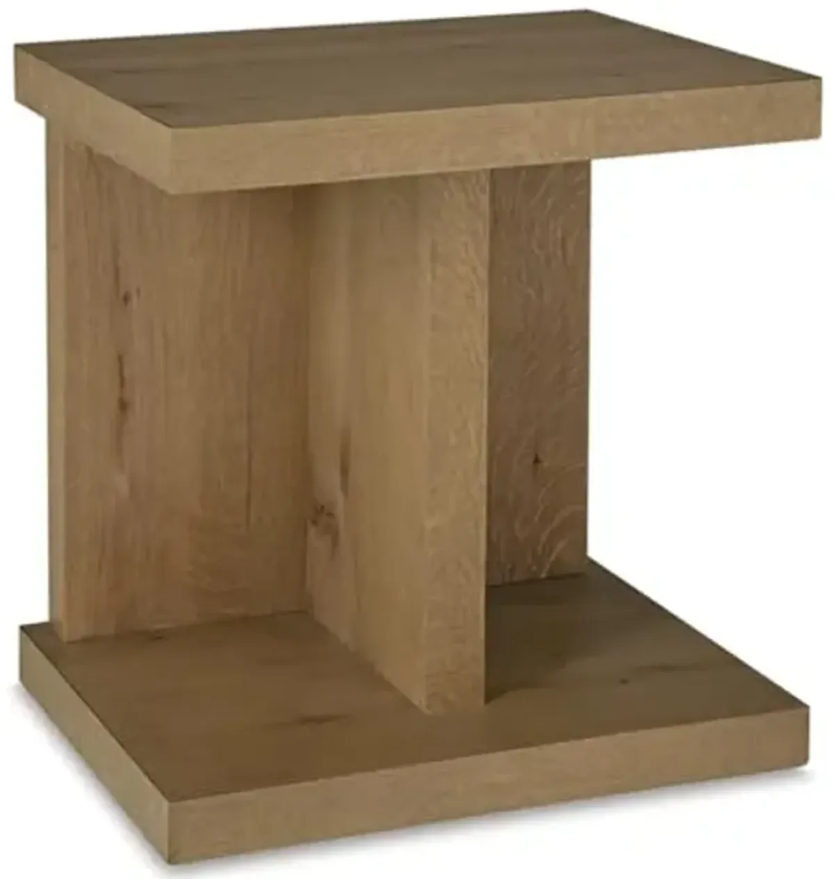 Signature Design by Ashley Brinstead Casual Chairside End Table with Power Supply and USB Ports, Light Brown