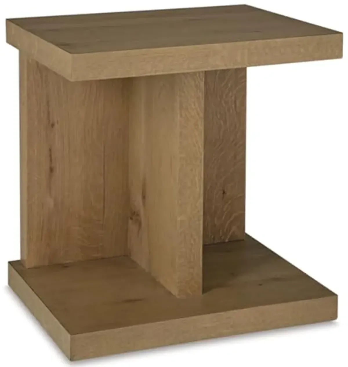 Signature Design by Ashley Brinstead Casual Chairside End Table with Power Supply and USB Ports, Light Brown